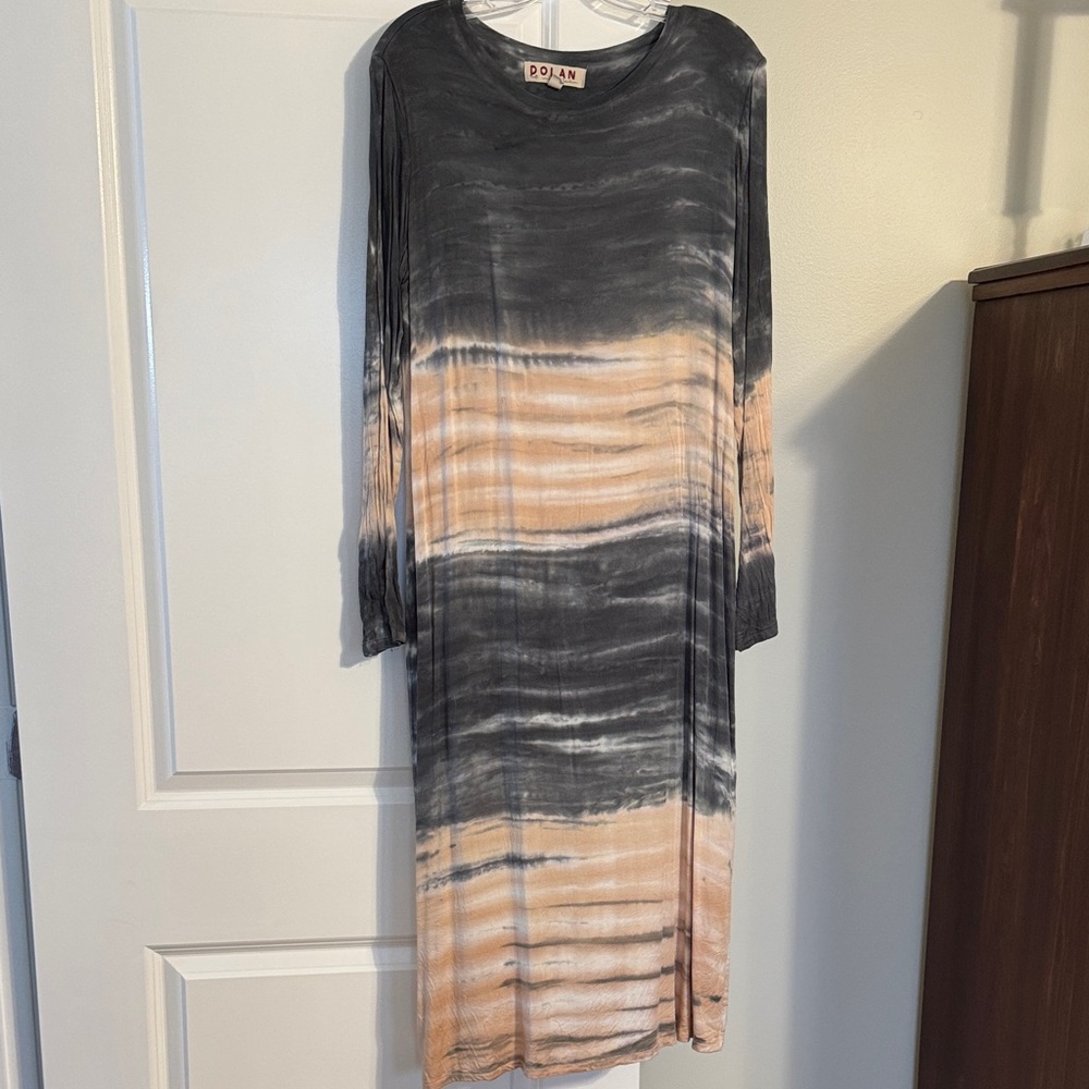 Anthropologie Dolan Tie-Dye Long Sleeve Dress - Picture 6 of 9